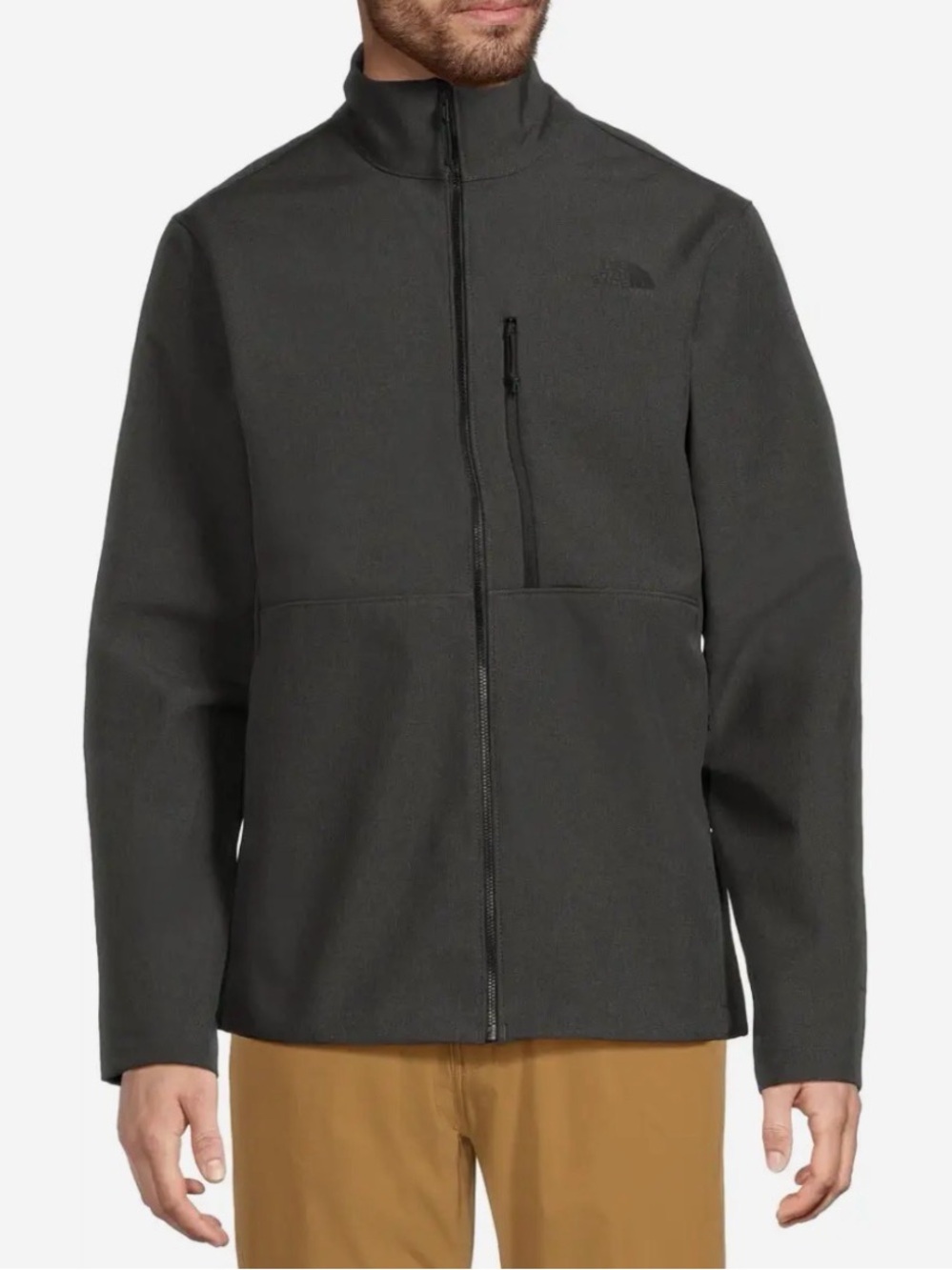 The North Face Men’s Apex Bionic Softshell Jacket- Dark Heather Gray- Size M